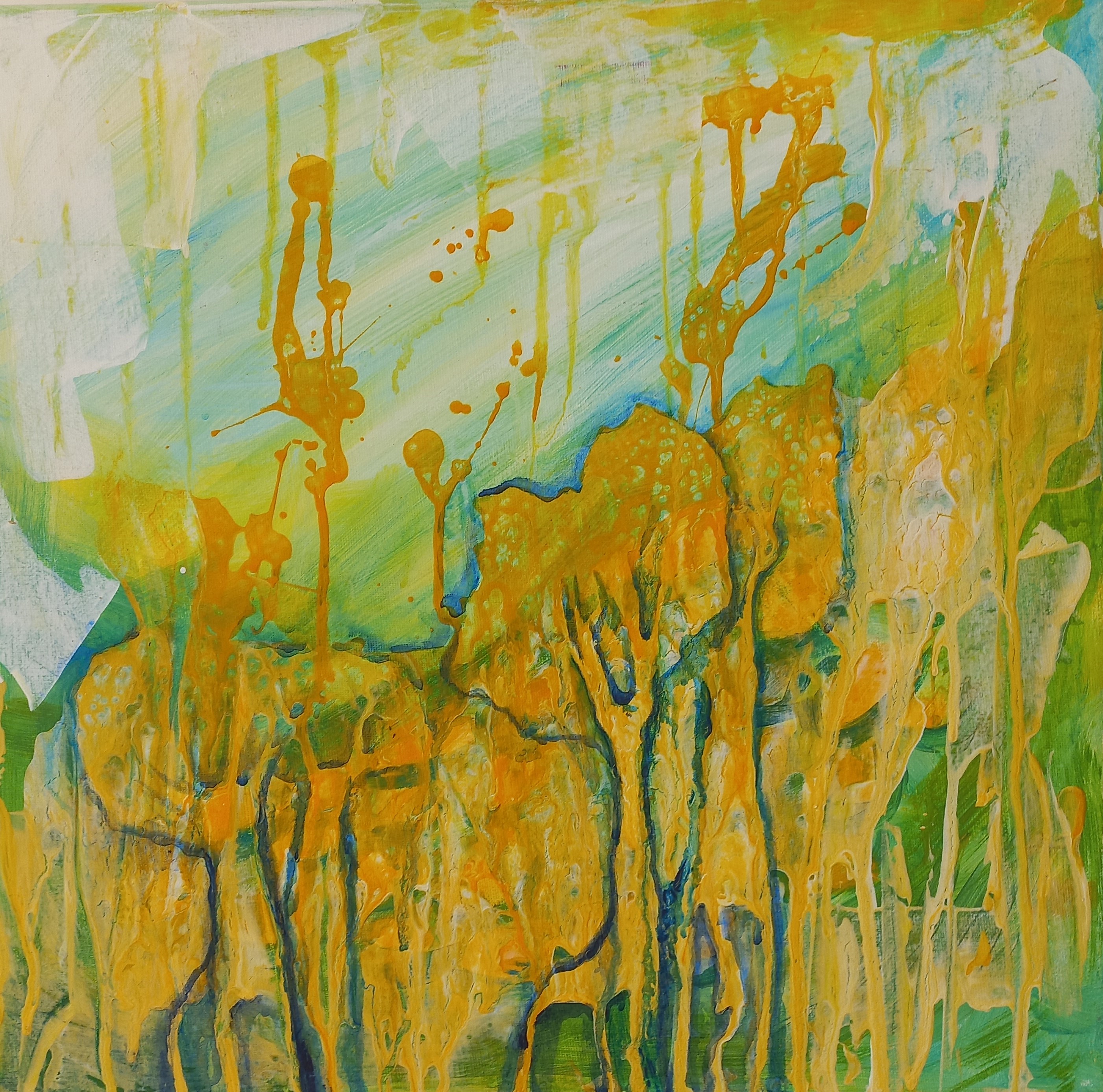 Žirafy v korunách stromů 40x40